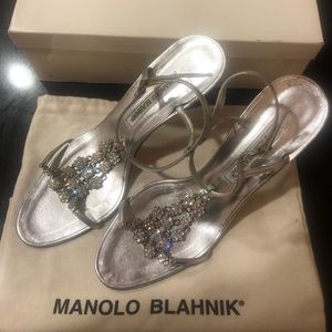 100% Authentic Manolo Blahnik Swarvoski Heels